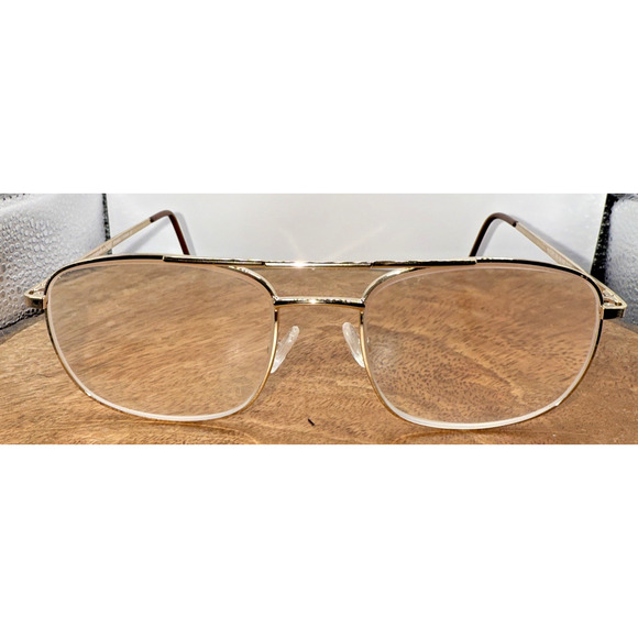 Horizon Eyewear Port Eyeglass Frames 55-19-142 Gold Wire‎ Aviator Style - Picture 1 of 9